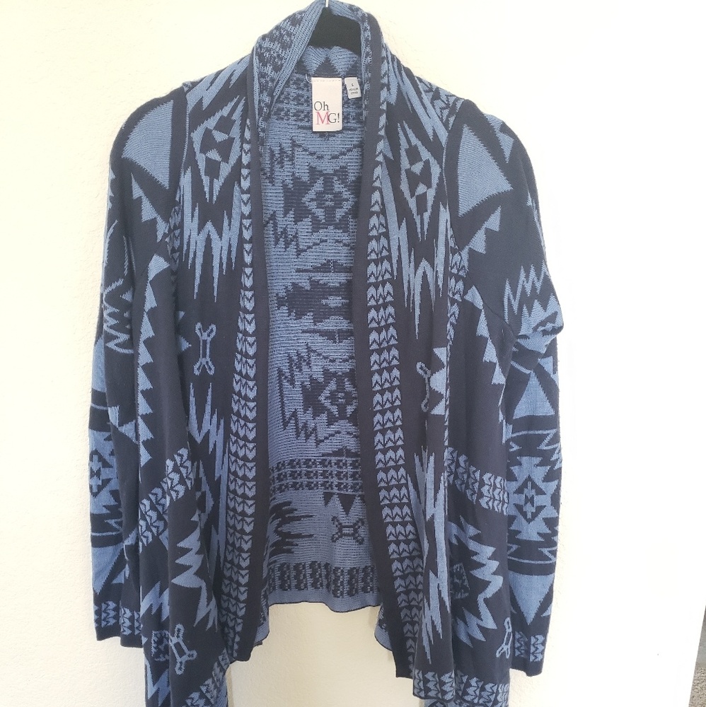 Oh MG! Cozy Boho Tribal Geometric Cardigan